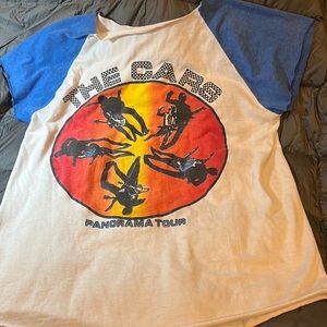 Original The Cars Panorama Tour, souvenir T-shirt. Altered Men’sMed. cotton.